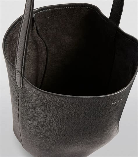 White/black Medium Leather Tote 